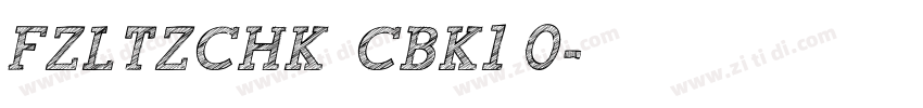 FZLTZCHK  CBK1 0字体转换